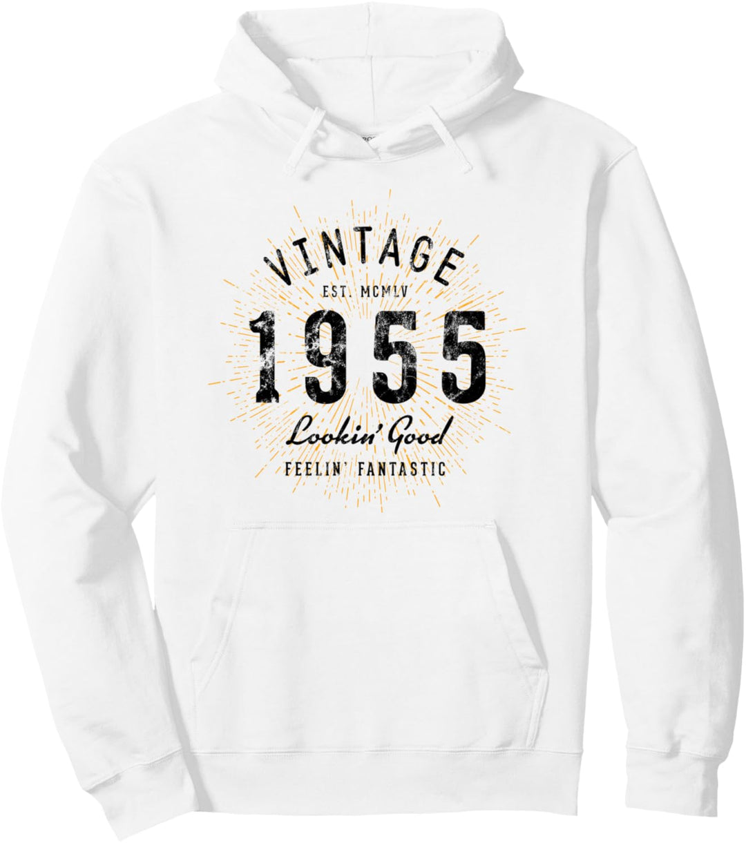 Vintage Geburtstag geboren 1955 Pullover Hoodie