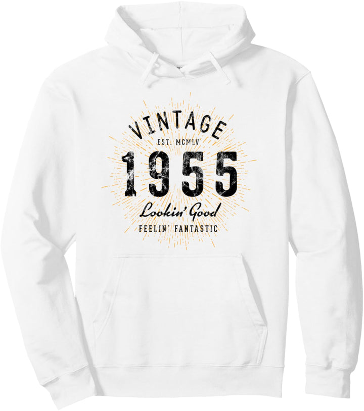 Vintage Geburtstag geboren 1955 Pullover Hoodie