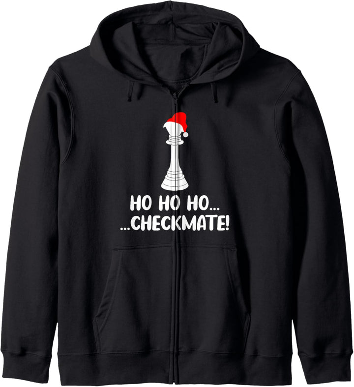 Ho Checkmate Lustiges Weihnachtsmann Schach Spielbrettspiel Kapuzenjacke