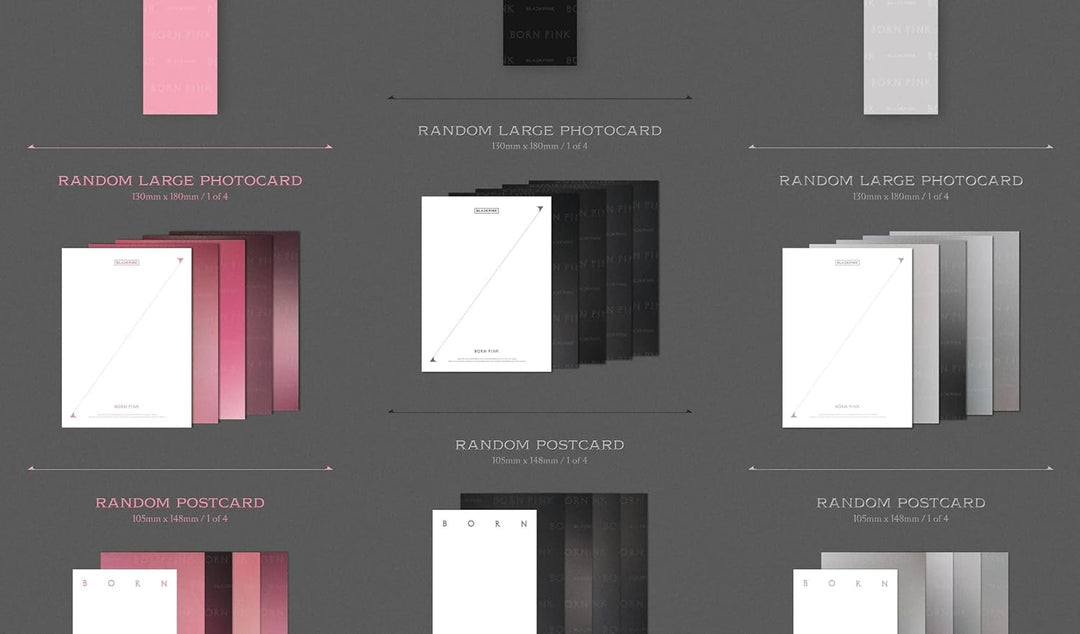 DREAMUS Blackpink Born Pink 2nd Album Box Set Version CD + Poster Fotobuch Akkordeon-Liedtext Papier