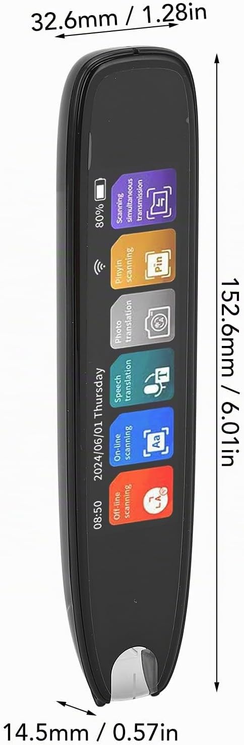 Scan Reader Pen, Scan Reader Pen, Smart Voice Translator Pen Sprachübersetzer Online 142 Sprachen Di