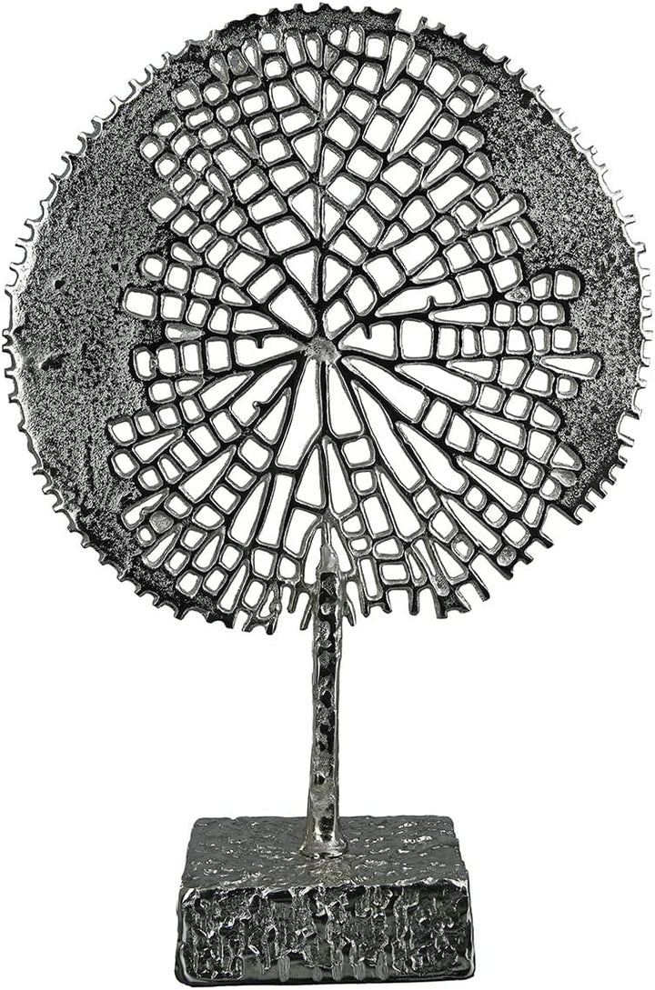 GILDE Deko Skulptur Baum Tree - Aluminium - silberfarben - Deko Wohnzimmer - Höhe 53 cm, 60141 Höhe