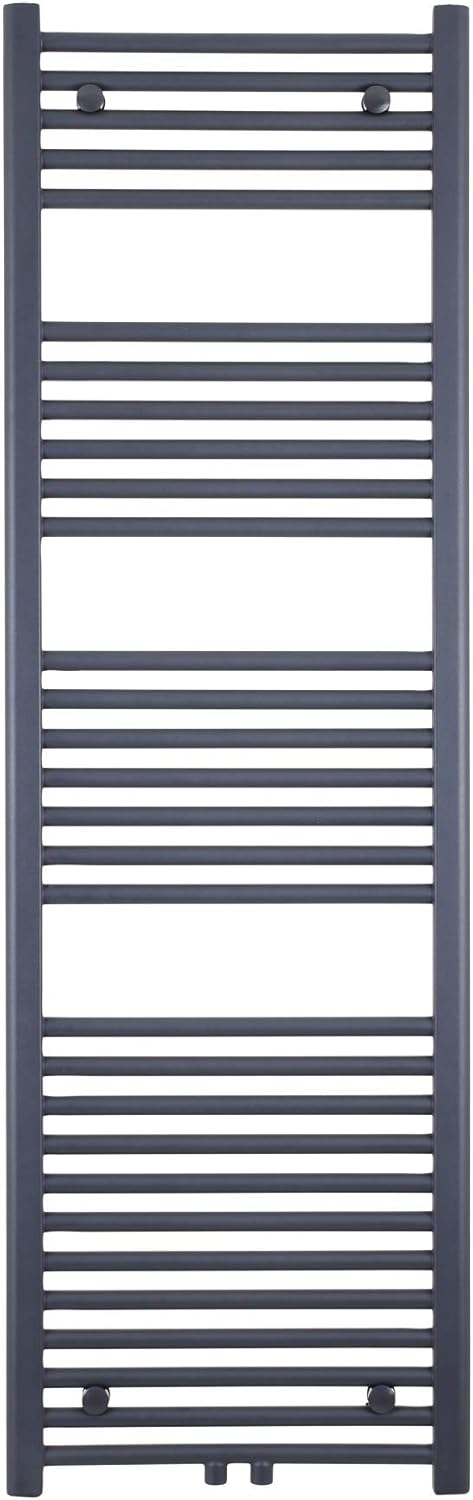 MC Heat Premium Badheizkörper (500x1400 mm Weiss) - Handtuchheizkörper - Handtuchwärmer mit Mittelan