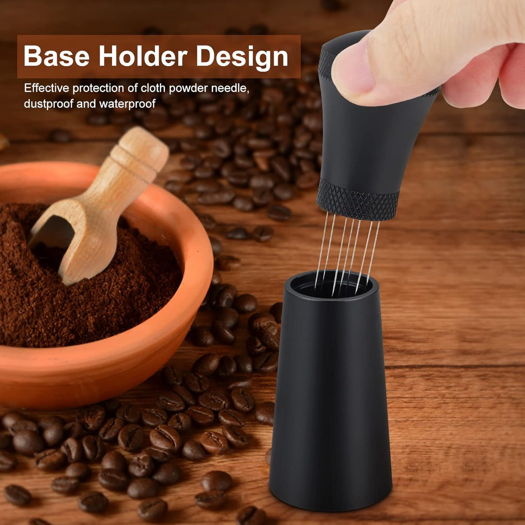 WDT Tool, Aufgerüstet WDT Tool Espresso Nadel mit 7 Feinen Nadeln, Kaffee Tamper Espresso Nadel, Kaf