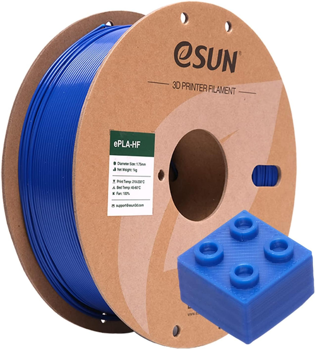 eSUN Hohe Geschwindigkeit PLA Filament 1.75mm, 3D Drucker Filament PLA-HS, Massgenauigkeit +/- 0.03m