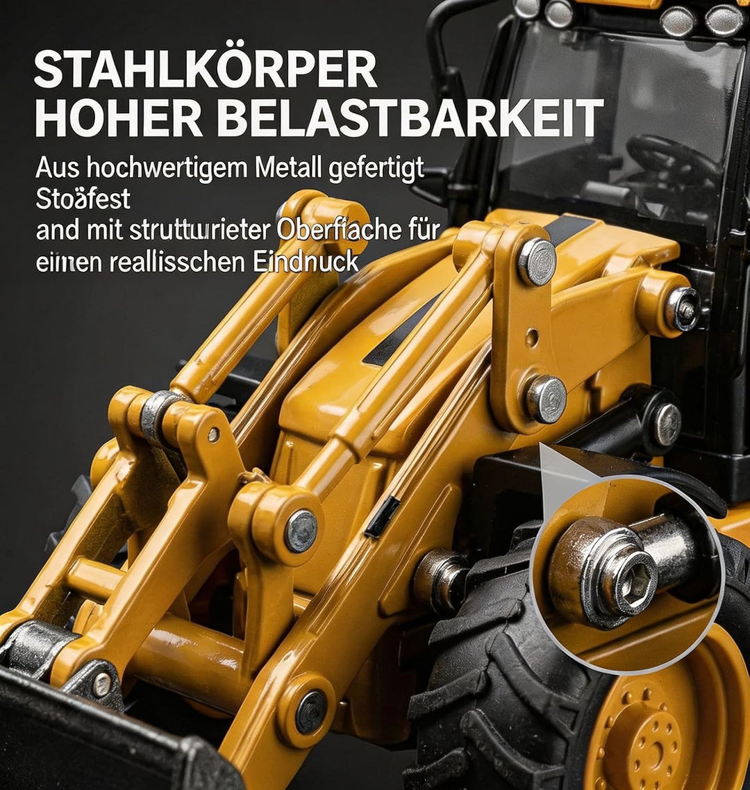 Bagger Kinder Spielzeug, 1/50 Metallfahrzeug Modell Traktorsammlungen Bulldozer und Excavator Deko M