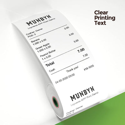 MUNBYN Premium 10 Stk. Thermopapier 80 * 50mm kassenrollen thermorollen bonrollen Thermo bonpapier T