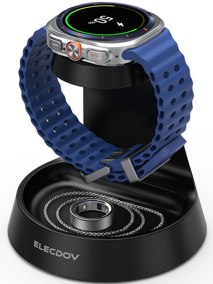 Ladestation für Samsung Galaxy Watch, Uhrenladegerät für Samsung Watch 8 Ladegerät-Ständer und Nacht