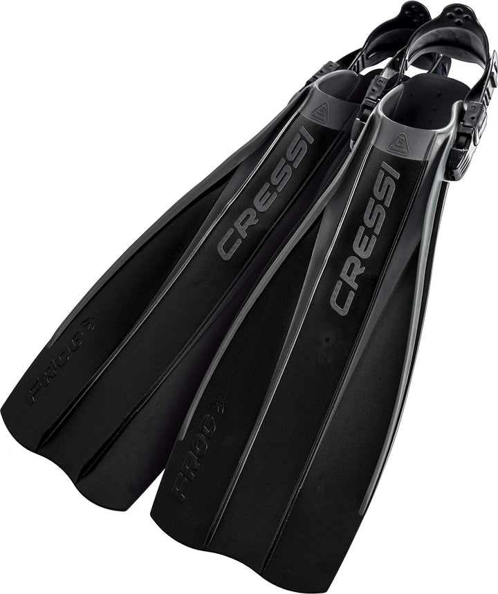 Cressi Geräteflossen Tauchen Frog Made in Italy Verstellbare Flossen M/L Schwarz, M/L Schwarz