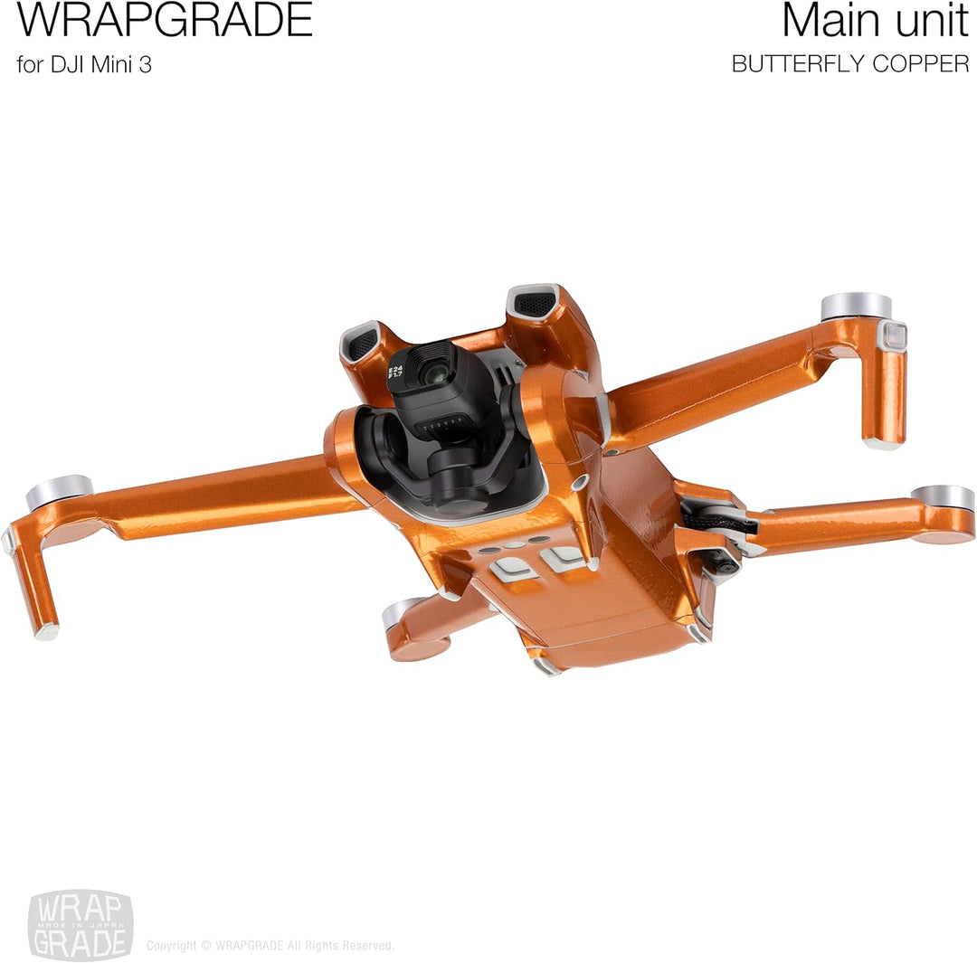 WRAPGRADE Skin Kompatibel mit DJI Mini 3 (Butterfly Copper)
