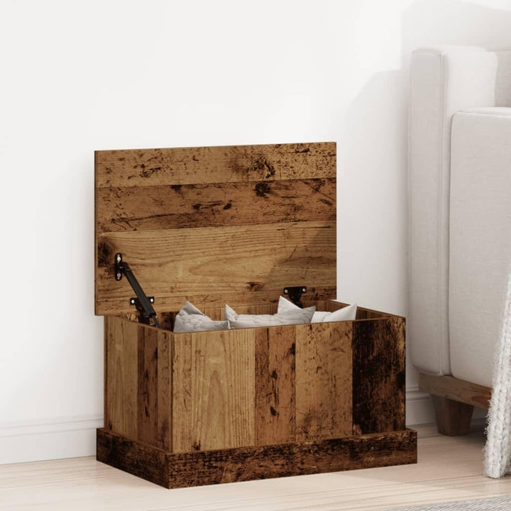 vidaXL Truhe Altholz-Optik 30x50x28 cm Holzwerkstoff, Aufbewahrungsbox, Werkzeugtruhe, Deckenbox, We