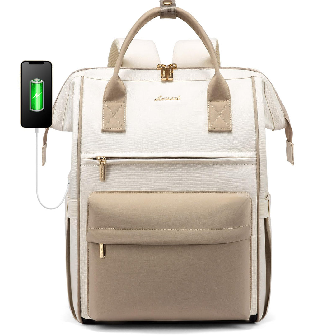 LOVEVOOK Rucksack Damen, 15,6 Zoll Laptop Arbeitstasche Reiserucksack Schulrucksack Gross, Wasserdic