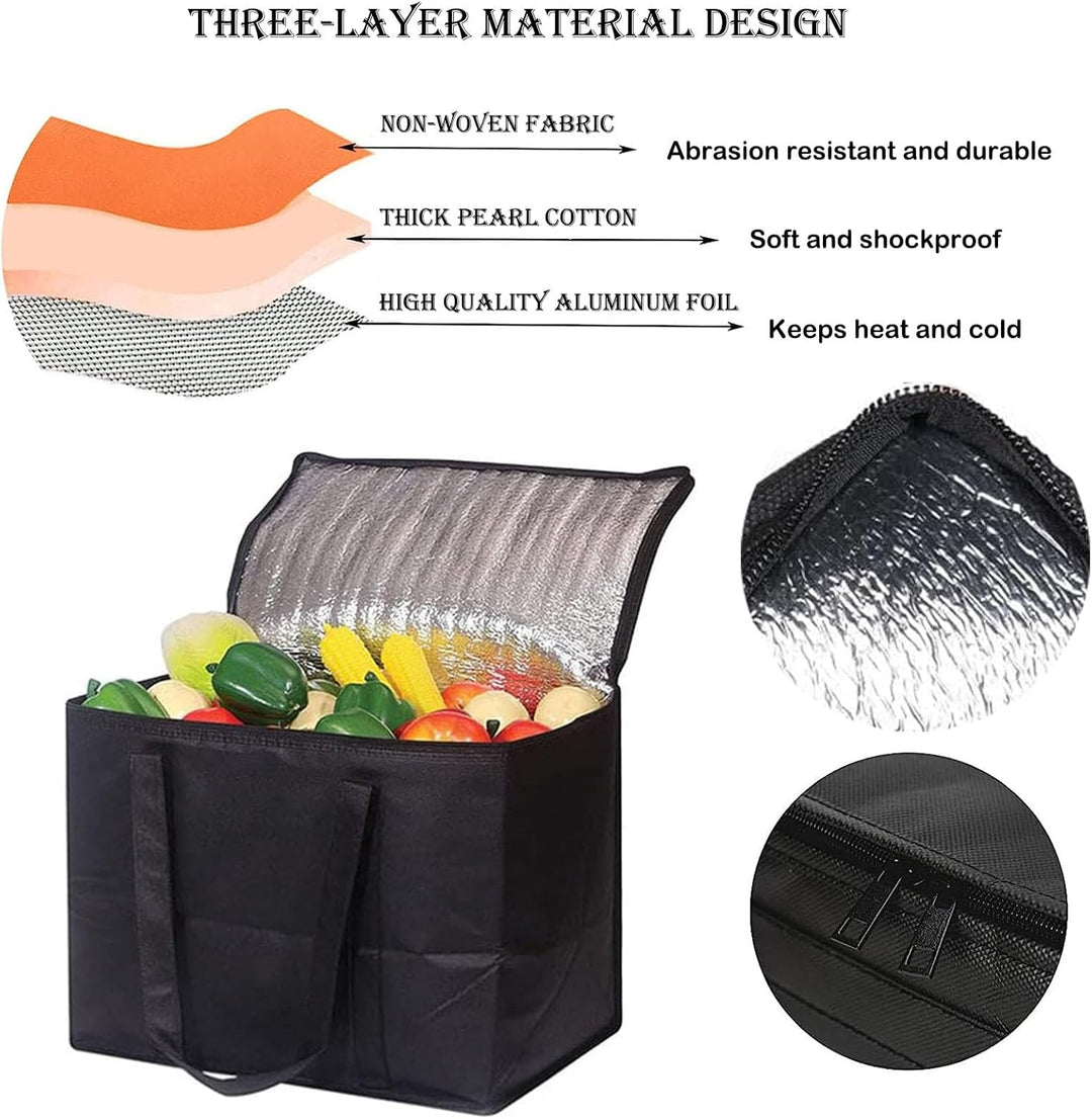 Kühltasche Faltbar Gross, Isolierbeutel Einkaufstaschen Faltbar, Kühltasche Einkaufstasche Gross, Ti
