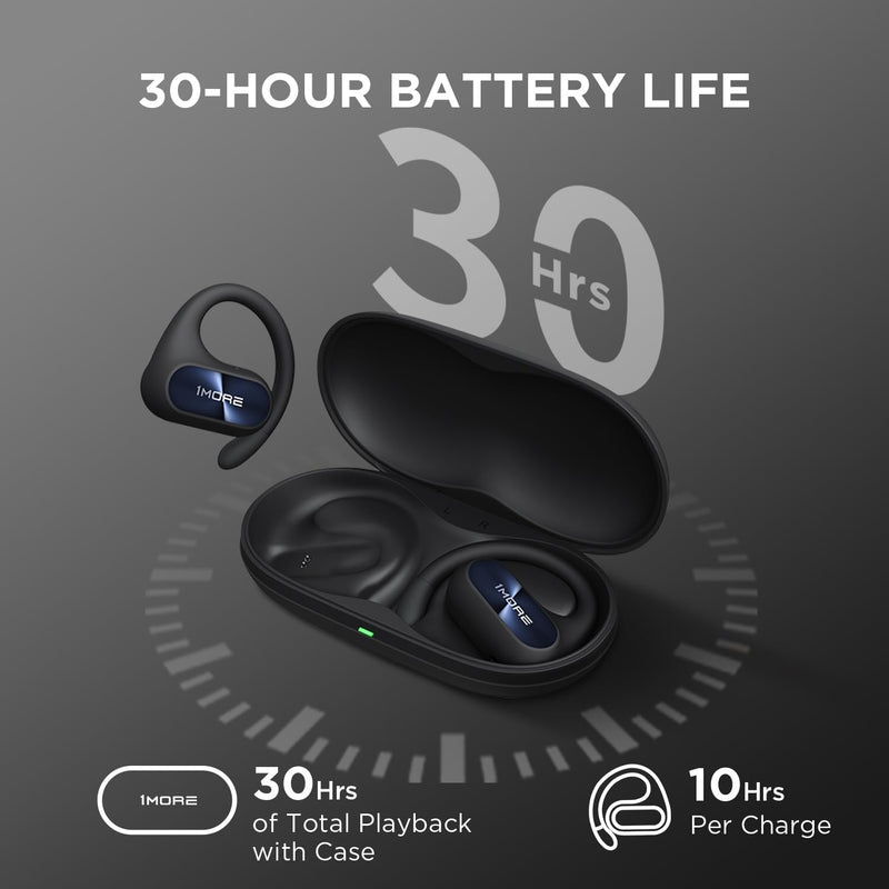 1MORE Fit SE S30 Open Ear Kopfhörer, 5.3 Bluetooth Kabellose Headphones mit 4 mikrofon, Earbuds mit