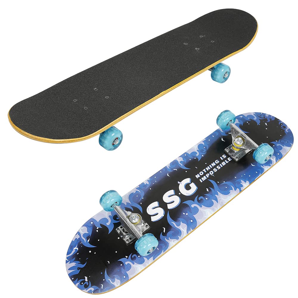 Longboards Komplett Skateboard Kinder Longboard Erwachsene Skateboard Anfänger aus Ahorn für Mädchen