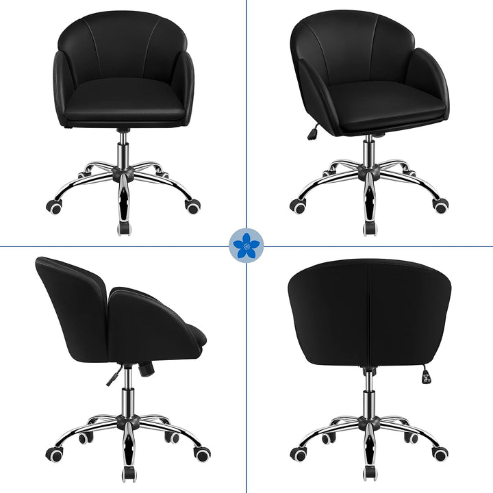Yaheetech Schreibtischstuhl Ergonomisch Bürostuhl bis 136 kg Belastbar, Drehstuhl Höhenverstellbar C