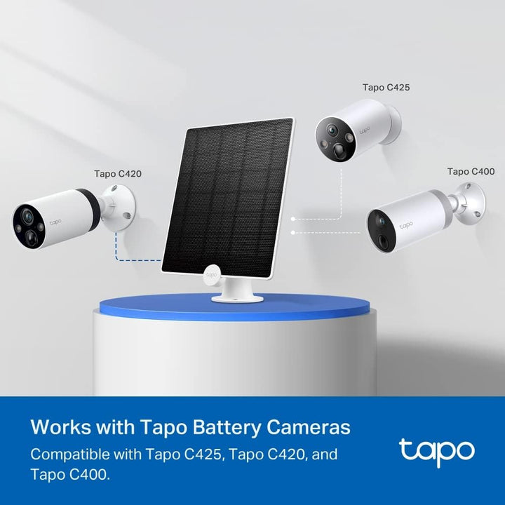 Tapo TP-Link A200 Solarpanel, umweltfreundliche, saubere Energieversorgung Akku-Kameras C400, C420,