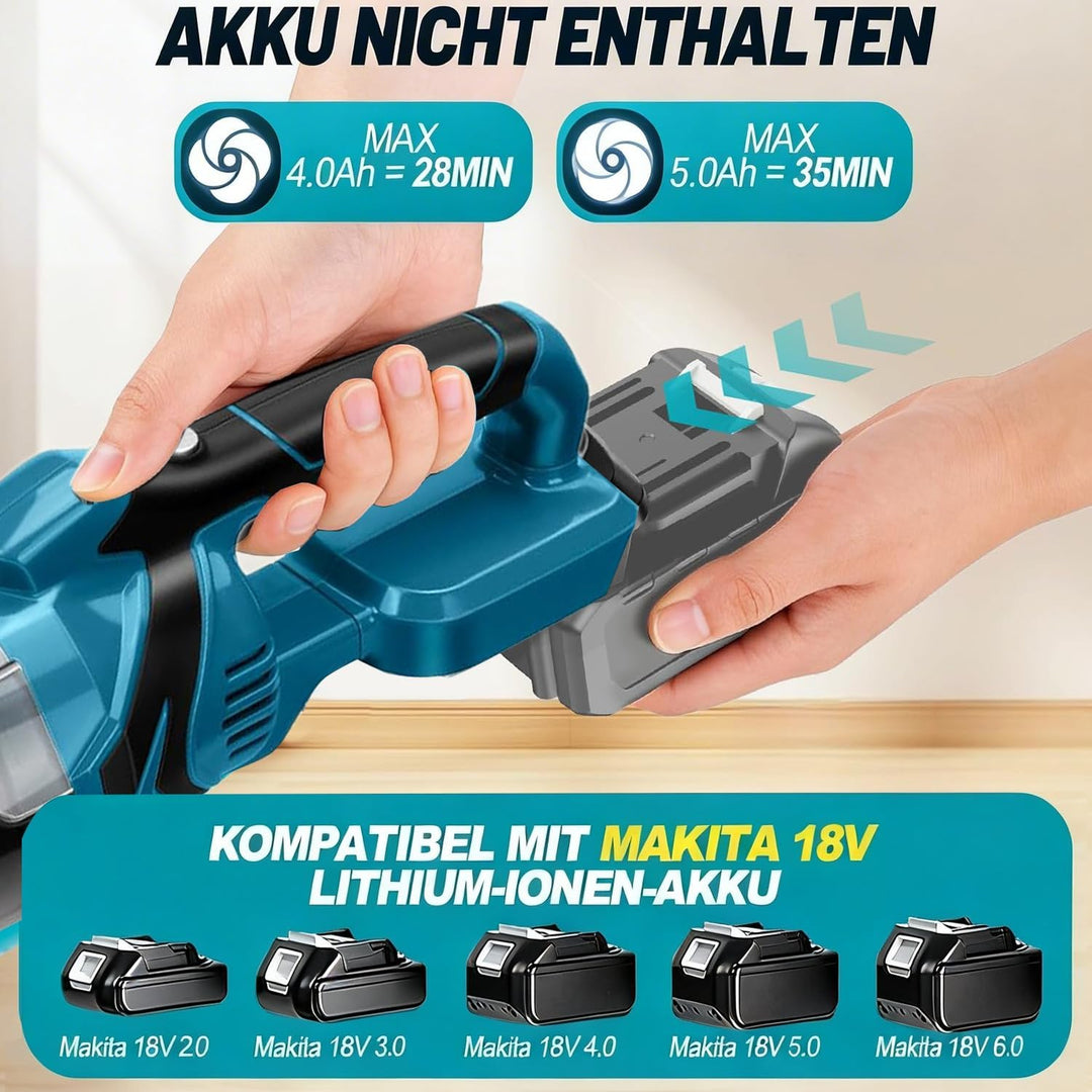 Akku Handstaubsauger,Akku Staubsauger für Makita 18V Batterie,10000Pa 4-in-1 Multifunktionaler Staub