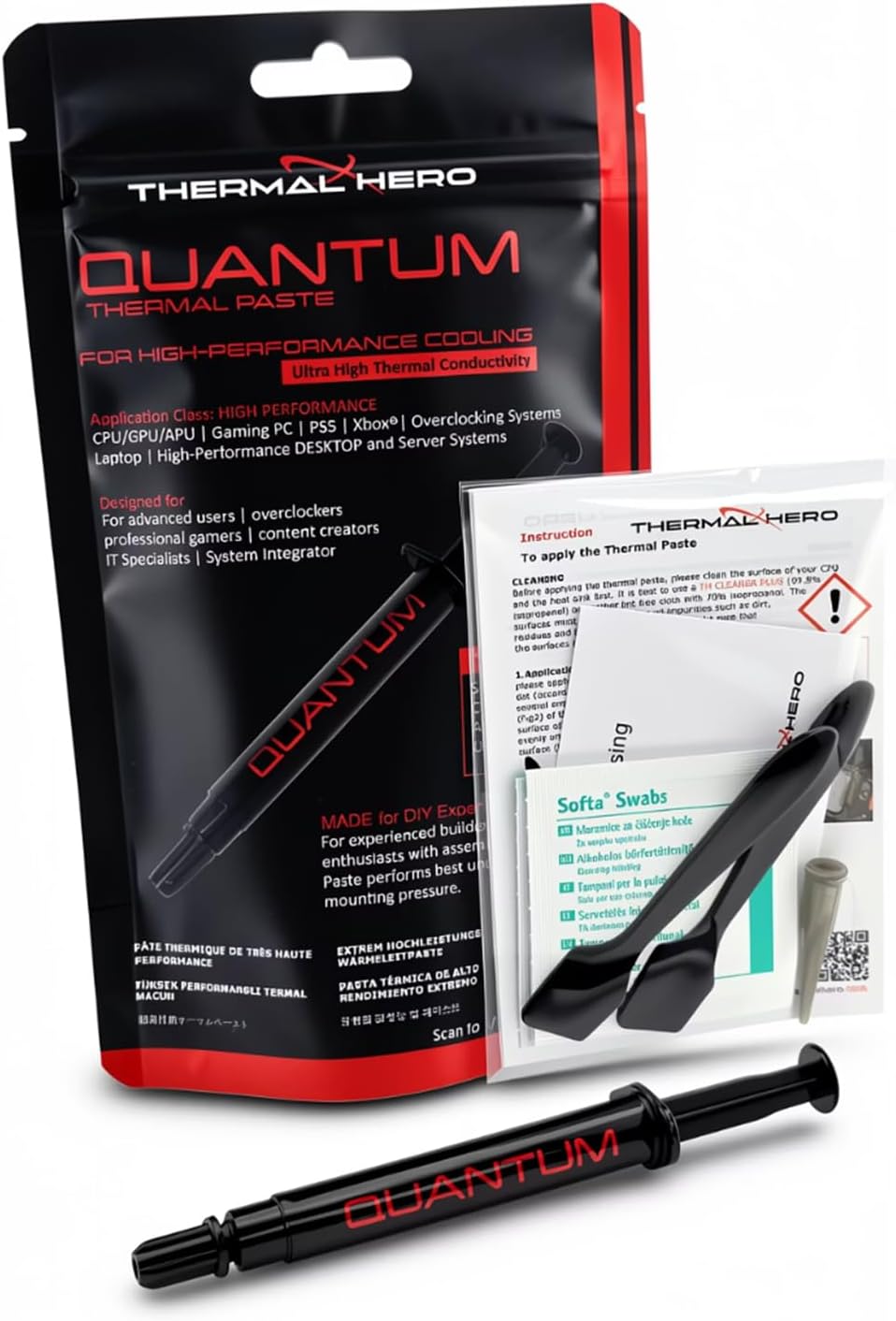 Quantum Wärmeleitpaste 4g | High Performance Thermal Paste für CPU GPU Laptop | für PS5 &amp; Overclocki