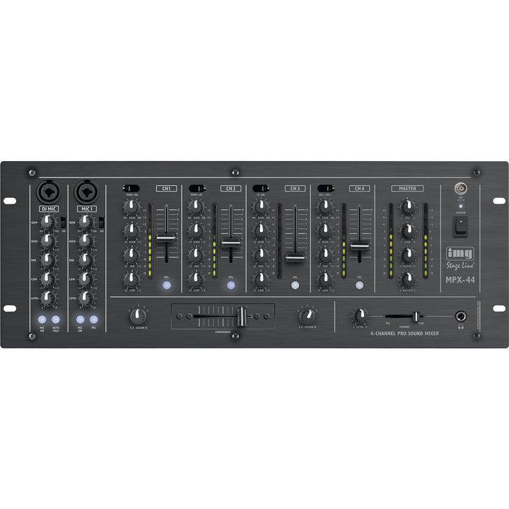 IMG STAGELINE MPX-44/SW 6-Kanal-Stereo-DJ-Mischpult