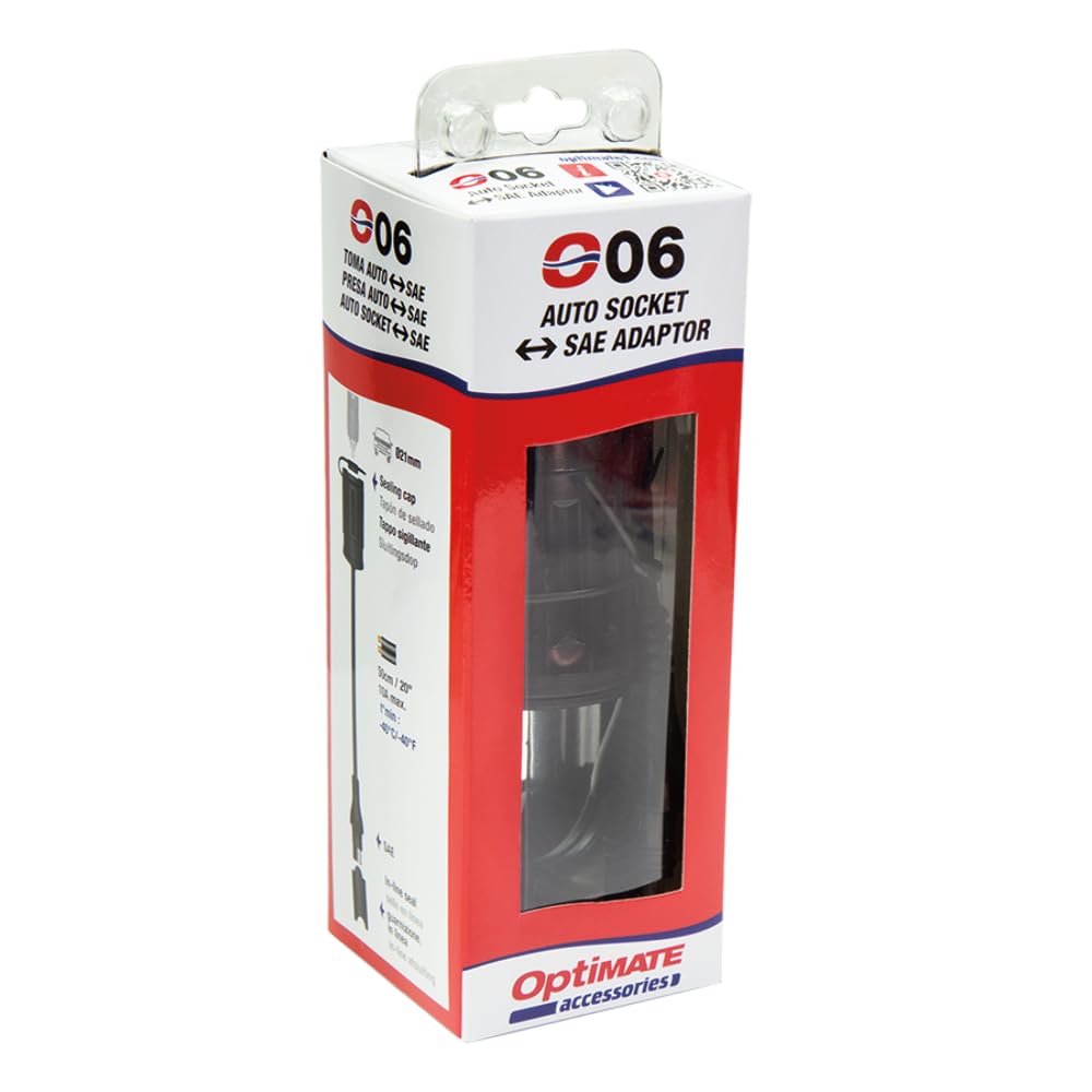 TecMate OptiMATE CABLE O-06, Adapter, AUTO-Buchse an SAE OptiMATE Adapter, AUTO-Buchse an SAE, OptiM