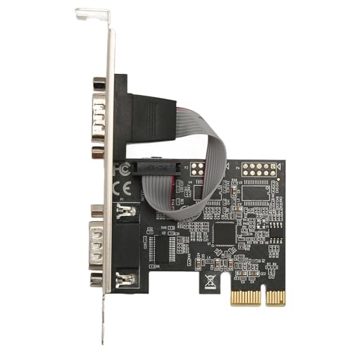 2 Port PCI Express RS232 DB9 Serielle Portkarte für Windows XP, Vista, 7, 8.x, 10, 11 32/64bit für L