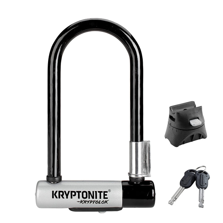 Kryptonite Kryptolok Mini 7-Verschluss Mit Griff, Schwarz/Silber, One Size Schwarz/ Silber, Schwarz/