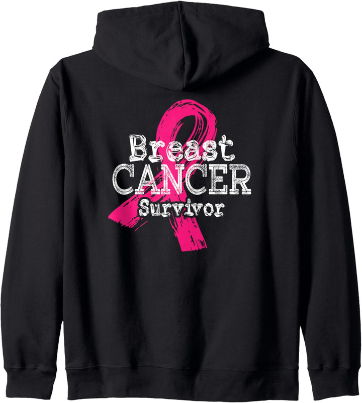 Breast Cancer Survivor Pink Awareness Ribbon Kapuzenjacke