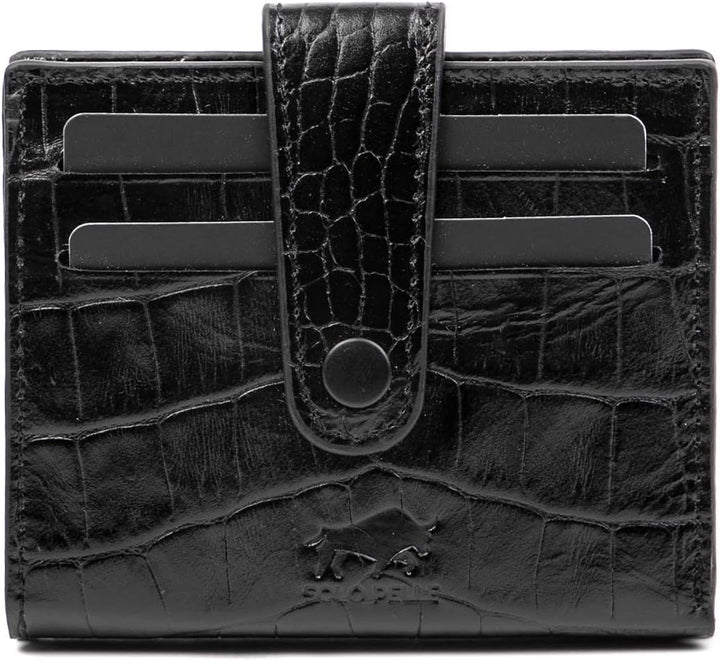 Solo Pelle Slim Wallet aus echtem Leder Platz für über 20 Karten Slimwallet Kartenetui Geldbörse für