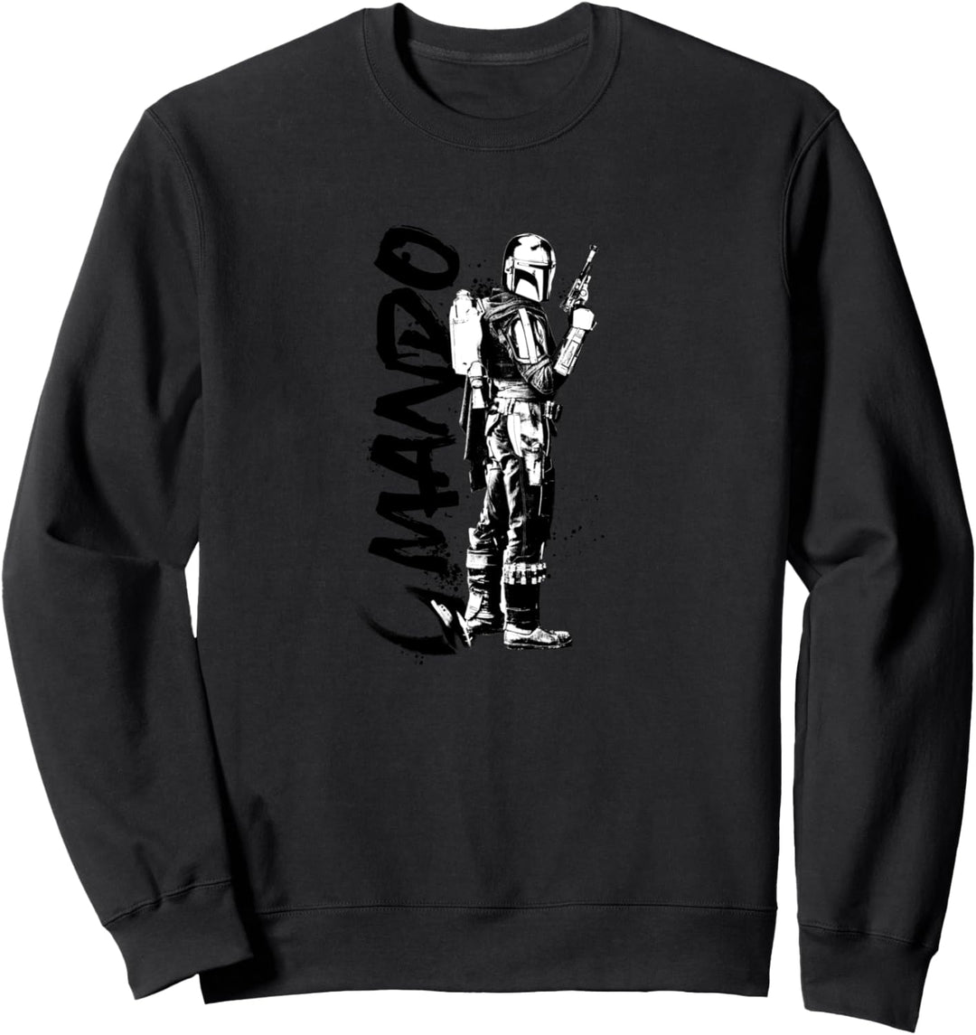 Star Wars: The Mandalorian Splatter Portrait Sweatshirt