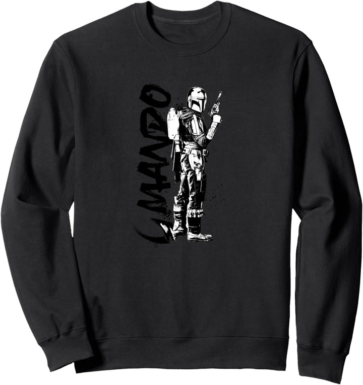Star Wars: The Mandalorian Splatter Portrait Sweatshirt