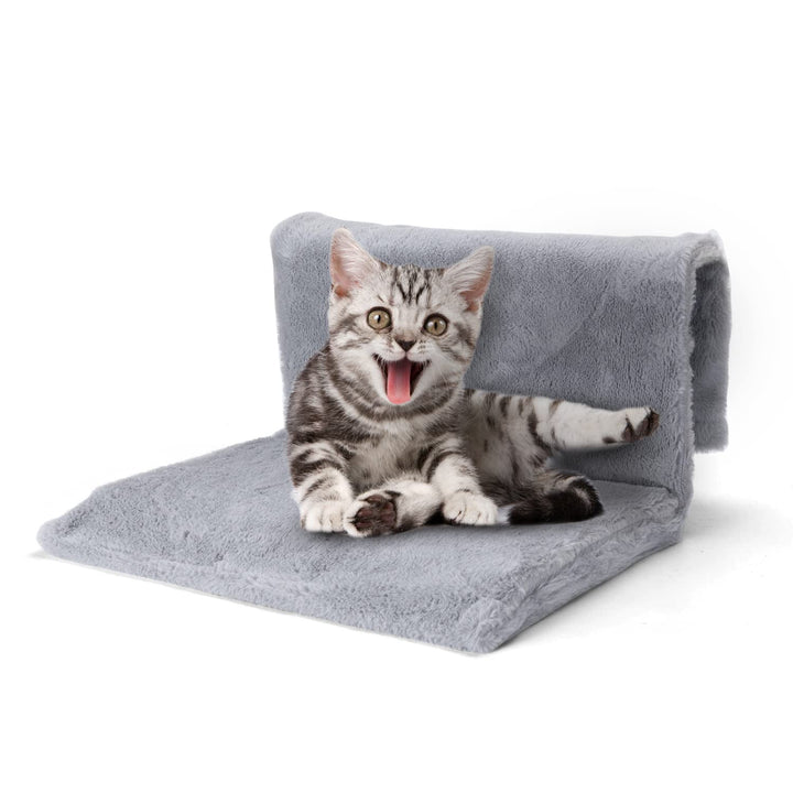 Nobleza Katzenbett für Heizungen, mit Starkem Abnehmbarem Metallrahmen,Grau,48 * 30 * 25cm