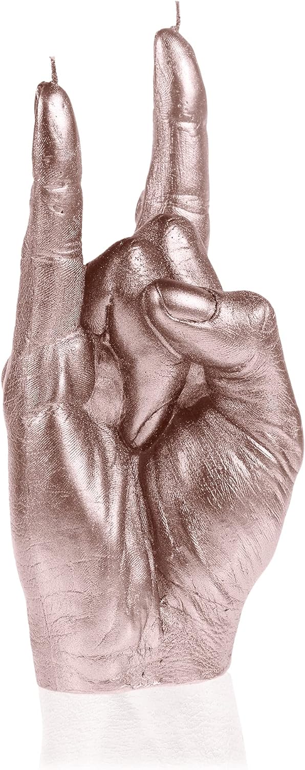 Candellana Hand RCK Kerze - Hand Figur - Coole Deko - Gothic Deko - Grunge Deko Kerze - Heavy Metal