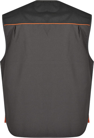 BWOLF Atlas Multifunktionale Arbeitsweste Herren Arbeitsweste Classic Grau/Orange, S