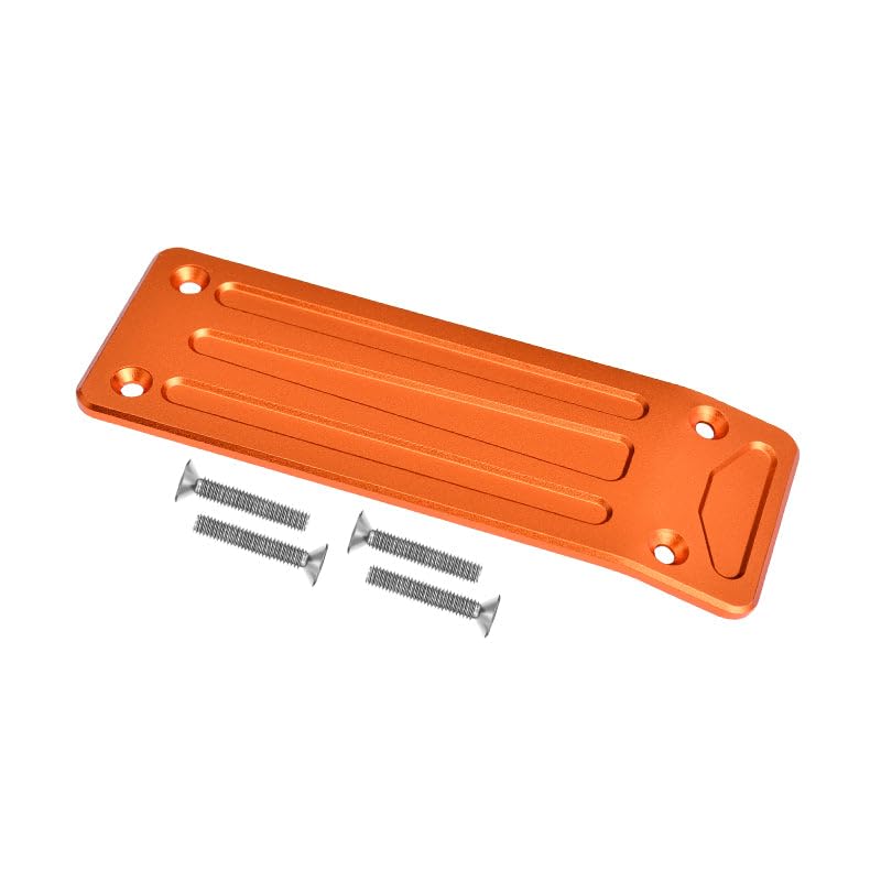 GPM for Traxxas X Maxx 4X4 Aluminum Rear Skid Plate - 1Pc Set Orange