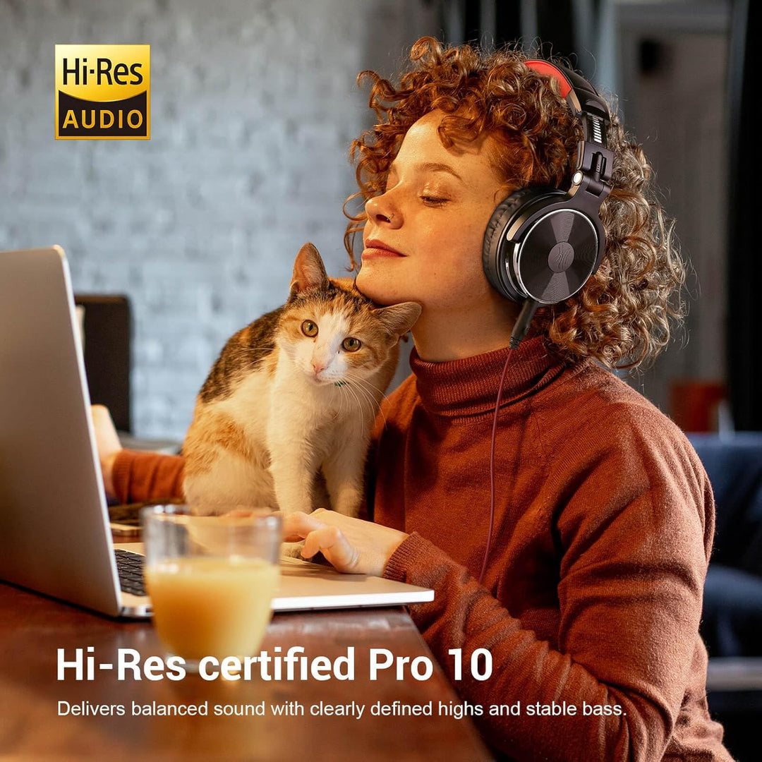 OneOdio Kopfhörer, ohne Adapter, geschlossene Rückseite, DJ-Stereo-Monitor, professioneller Studio-M