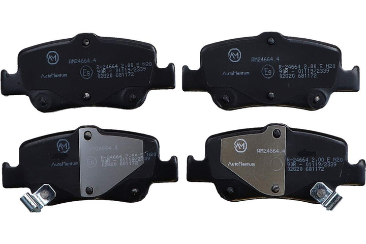 AutoMentum AM24664.4 Bremsbelagsatz 4-teilig für TOYOTA COROLLA (_E15_) 2006-2012 Hinterachse und an