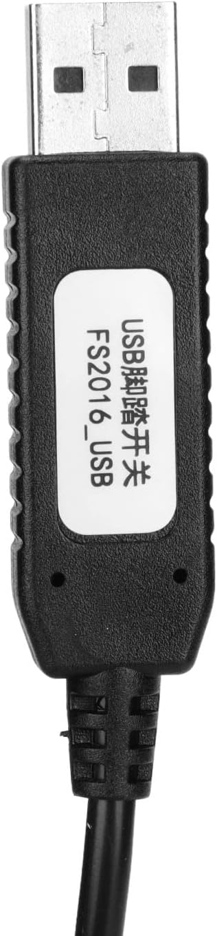 Elprico USB-Fussschalter, USB-Einzelpedal-MIDI-Controller Mechanisches Gaming-Fusspedal Unterstützt