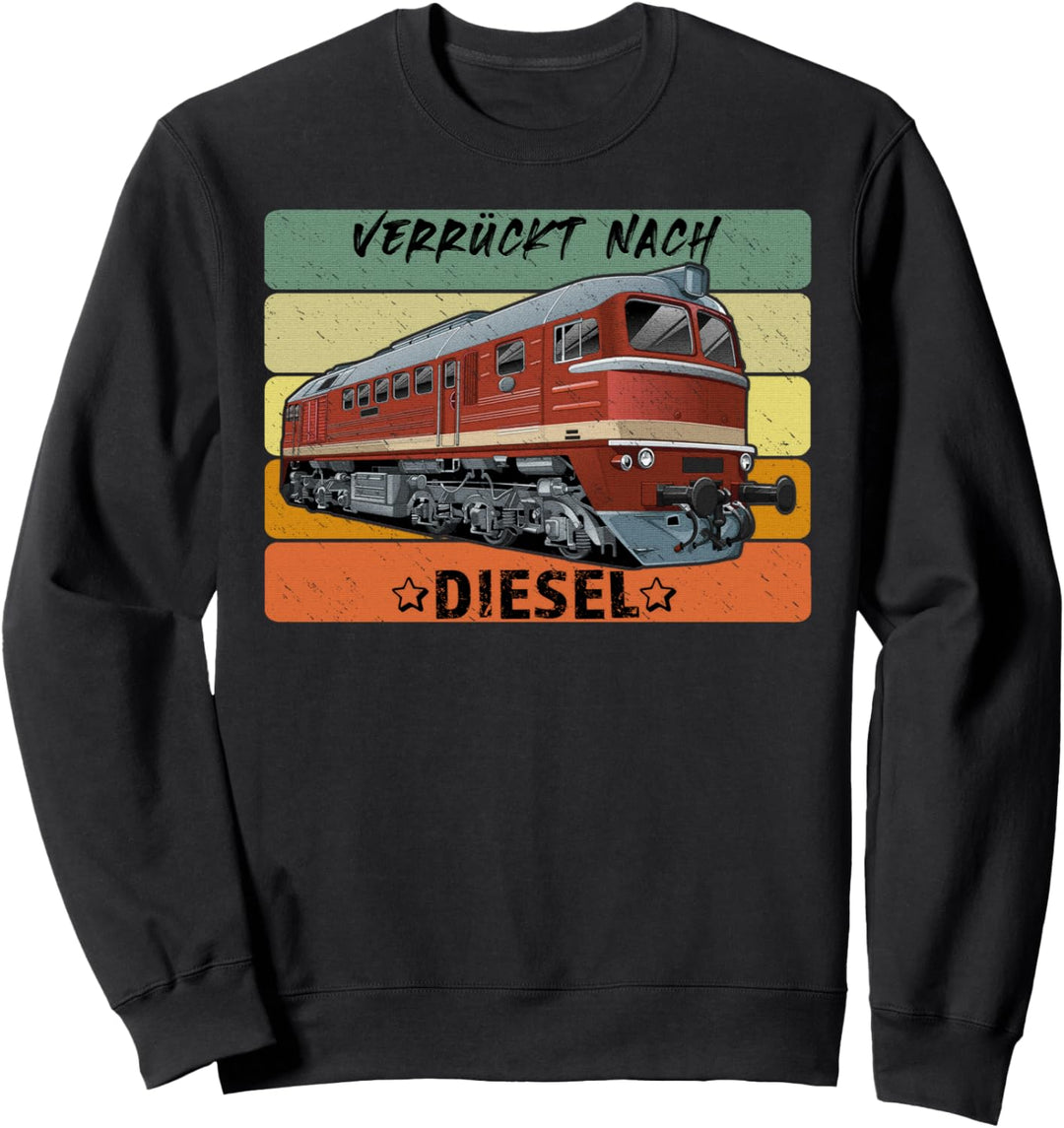 Eisenbahn Diesellok Taigatrommel Taiga Drum BR 120 Retro Sweatshirt