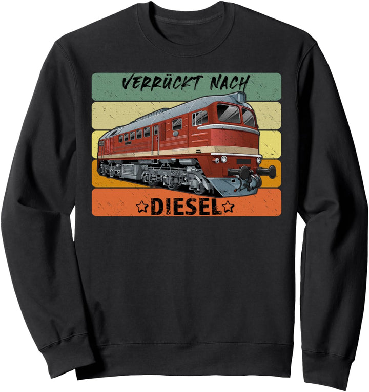Eisenbahn Diesellok Taigatrommel Taiga Drum BR 120 Retro Sweatshirt