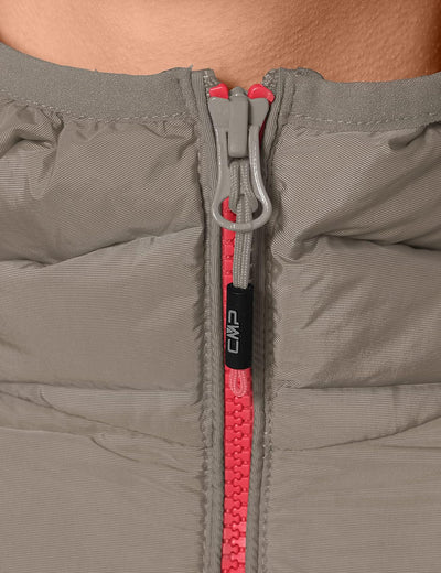 CMP Damen Damenjacke mit Fester Kapuze Jacke, Turteltaube