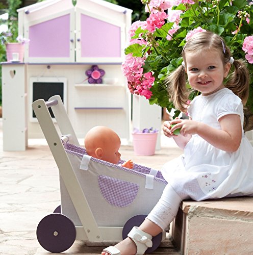 roba Puppenwagen 'Fienchen', zur Tragetasche für Puppenbabys umfunktionierbar, inkl. textile Ausstat