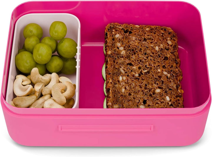 ergobag Brotdose mit Trennfach, BPA-frei, Spülmaschinenfest Königin - Pink Königin - Pink One Size,