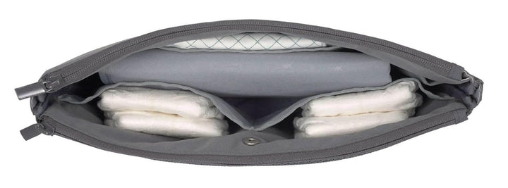 LÄSSIG Baby Windeltasche mit Wickelunterlage für unterwegs/Casual Changing Organizer anthracite, Ant