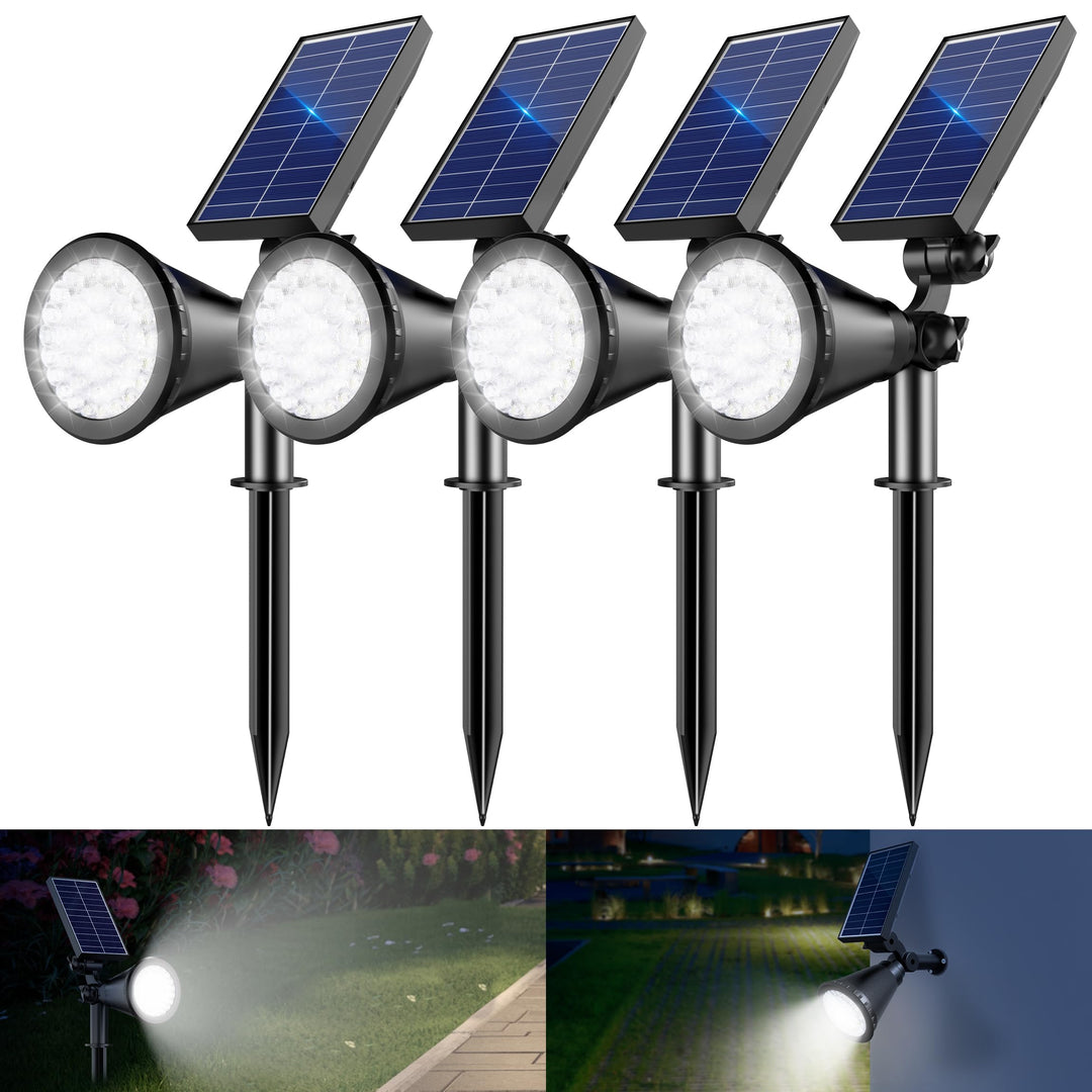 Solar-Strahler für den Aussenbereich, 36 LEDs, 1000 lm, verstellbare Solarleuchten für den Aussenber