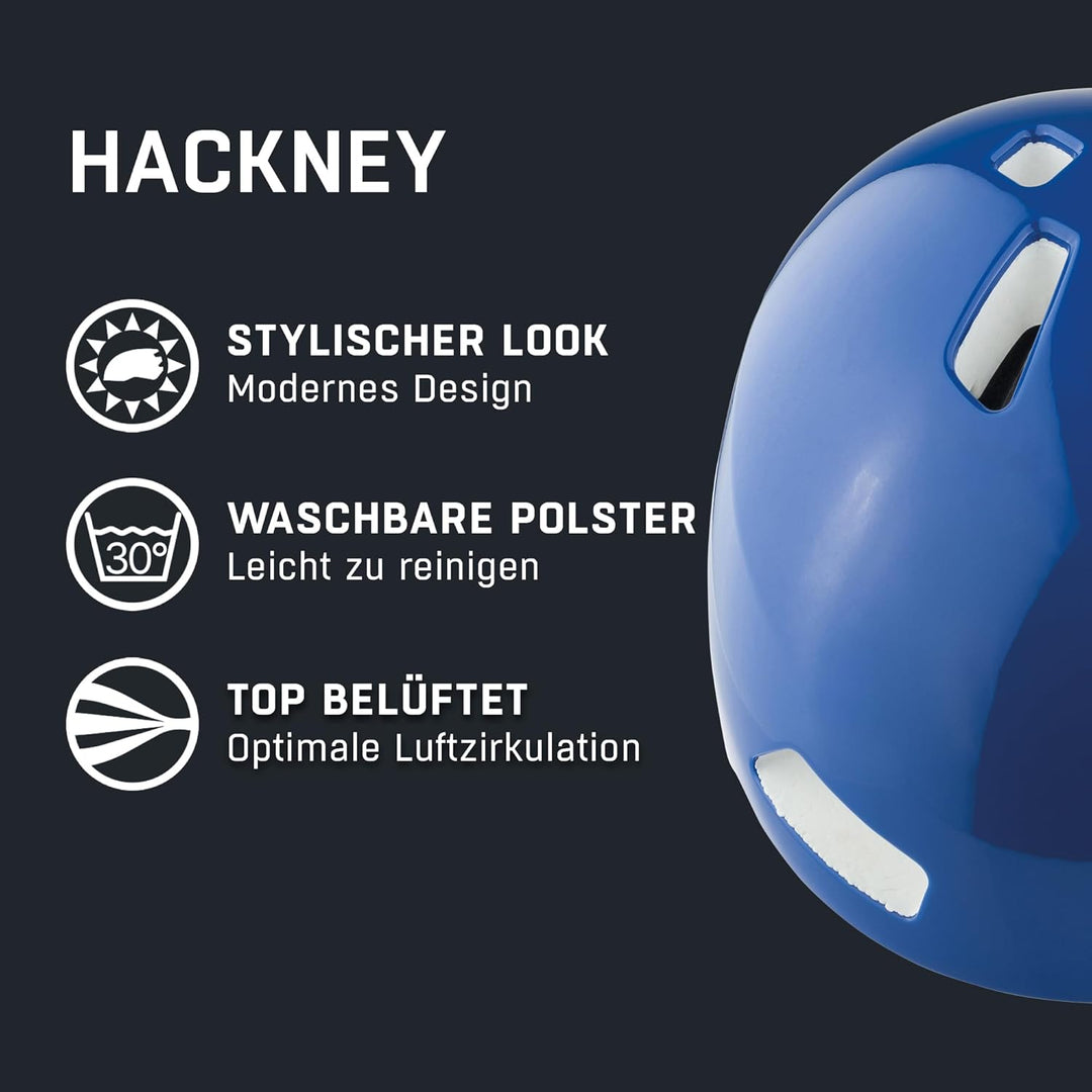 ALPINA HACKNEY - Leichter, Bruchfester & Optimal Klimatisierter Fahrradhelm Mit Nachrüstbarem LED Fü