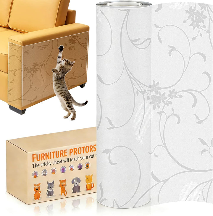 Kratzfolie Katzen Selbstklebend 30cm x 5m Kratzschutz Sofa Katze Transparent Kratzschutz Katze Matt
