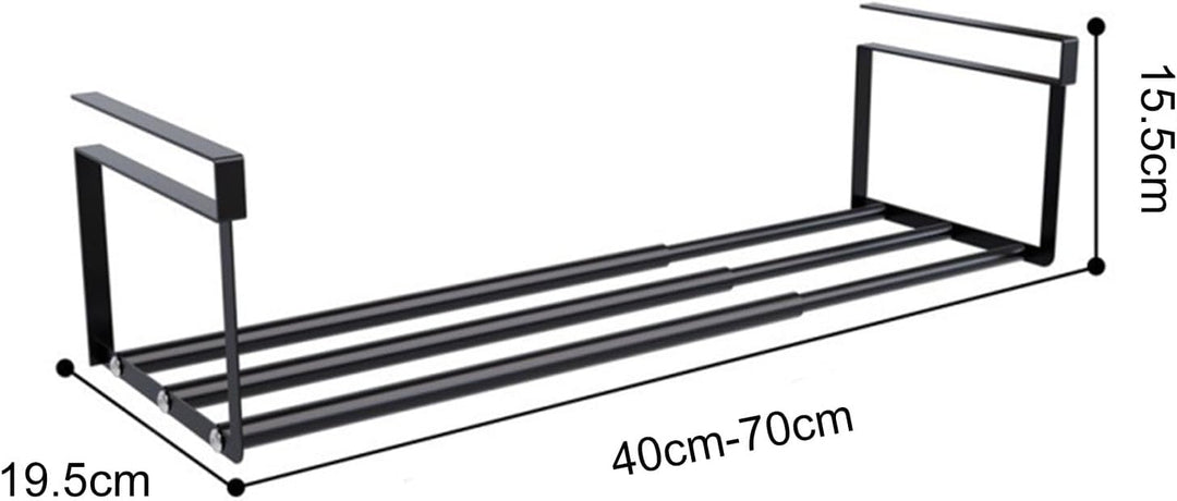 Hängendes Schuhregal Organizer im Schrank, Erweiterbarer 40-70cm Regal Organizer unter den Schrank –