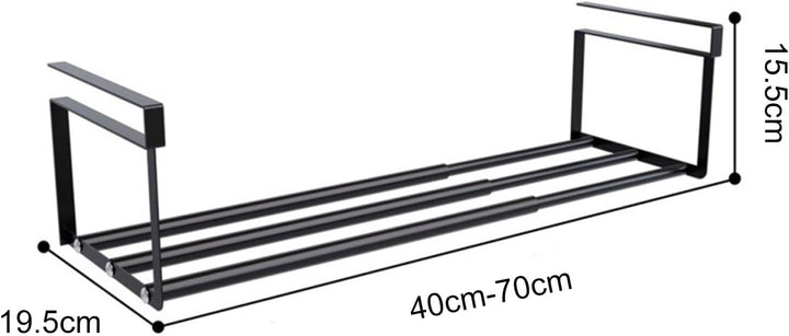 Hängendes Schuhregal Organizer im Schrank, Erweiterbarer 40-70cm Regal Organizer unter den Schrank –