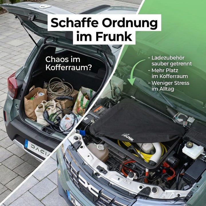 rati Frunk kompatibel für Dacia Spring 2021-2024 / Spring 2024- | Erweiterter Front-Stauraum. Perfek